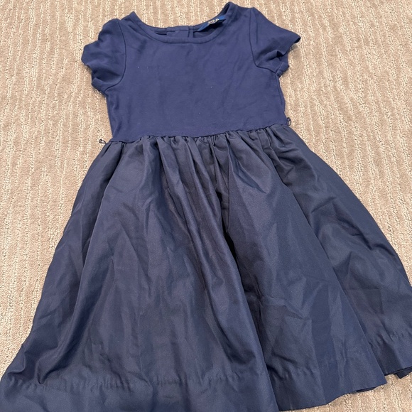 Polo Ralph Lauren Girls Navy Blue Dress Size 6 - Picture 2 of 5